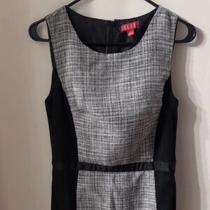 ELLE- Women’s Black and Gray Dress, Size 6